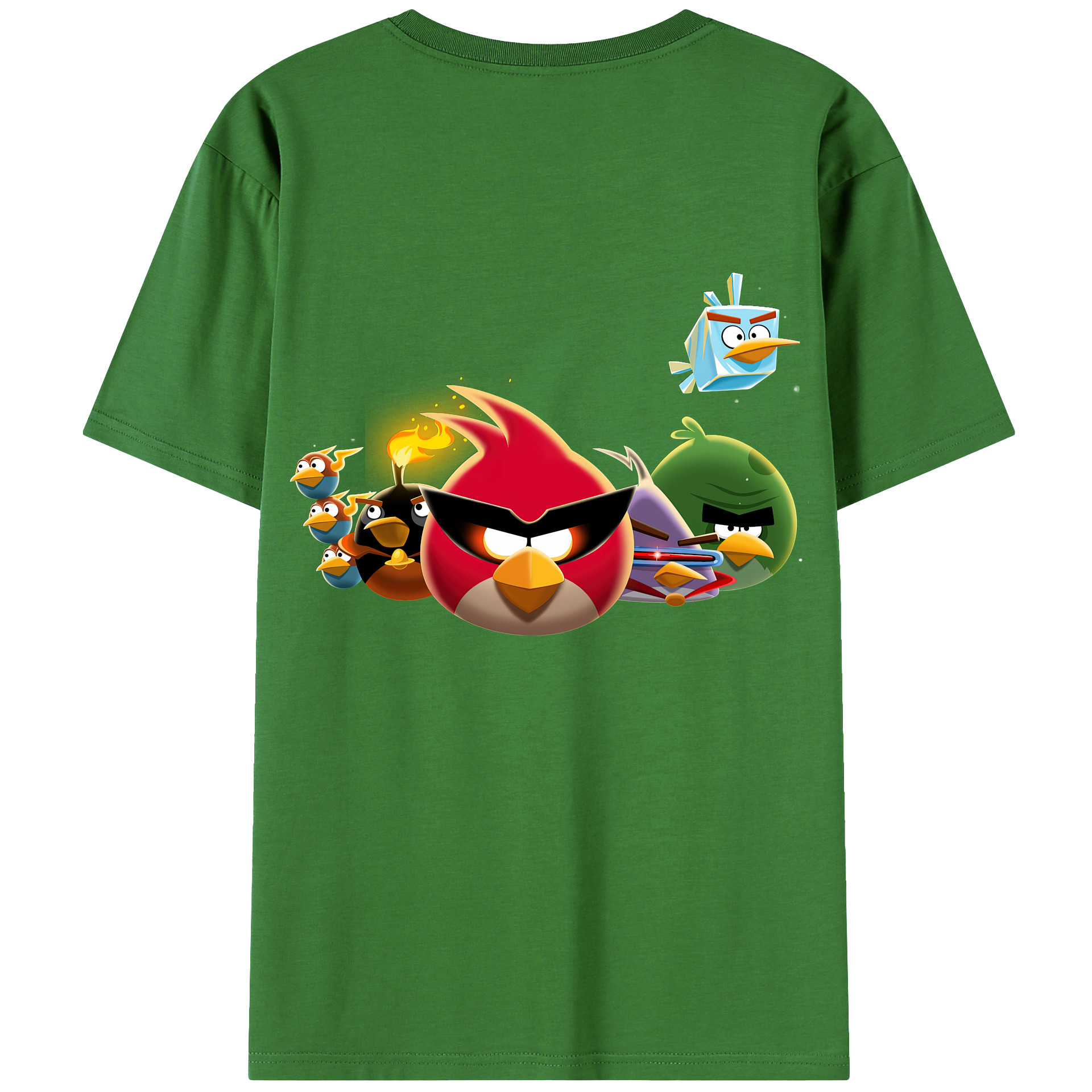 （画像用） Angry Birds アングリーバード レディース半袖Tシャツ(バックプリント)
